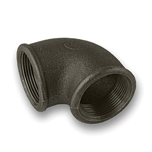 1/2Inch Black 90º Elbow