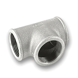 TSP&reg; Galvanised Equal Tee Malleable Pipe Fitting
