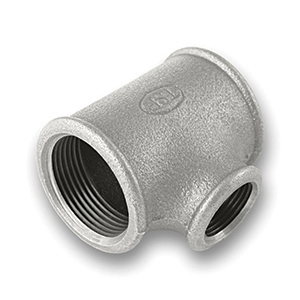 TSP&reg; Galvanised Reducing Branch Tee Malleable Pipe Fitting