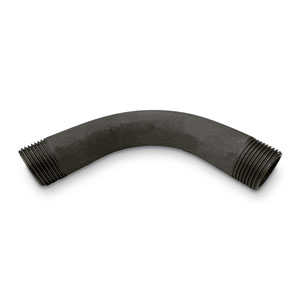 Intrinsic&reg; Mild Steel Black Screwed 90&deg; Bend EN10241