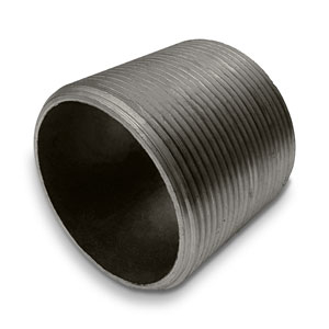 Intrinsic&reg; Mild Steel Black Running Nipple EN10241