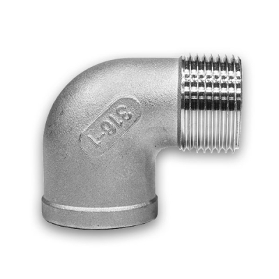 BSPT|BSPP 90&deg; MxF Elbow 150lb 316 Stainless Steel