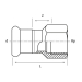Press-Fit 316L Stainless Steel BSPP Female Adapter