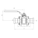 Press-Fit 316L Stainless Steel 3 Piece Ball Valve